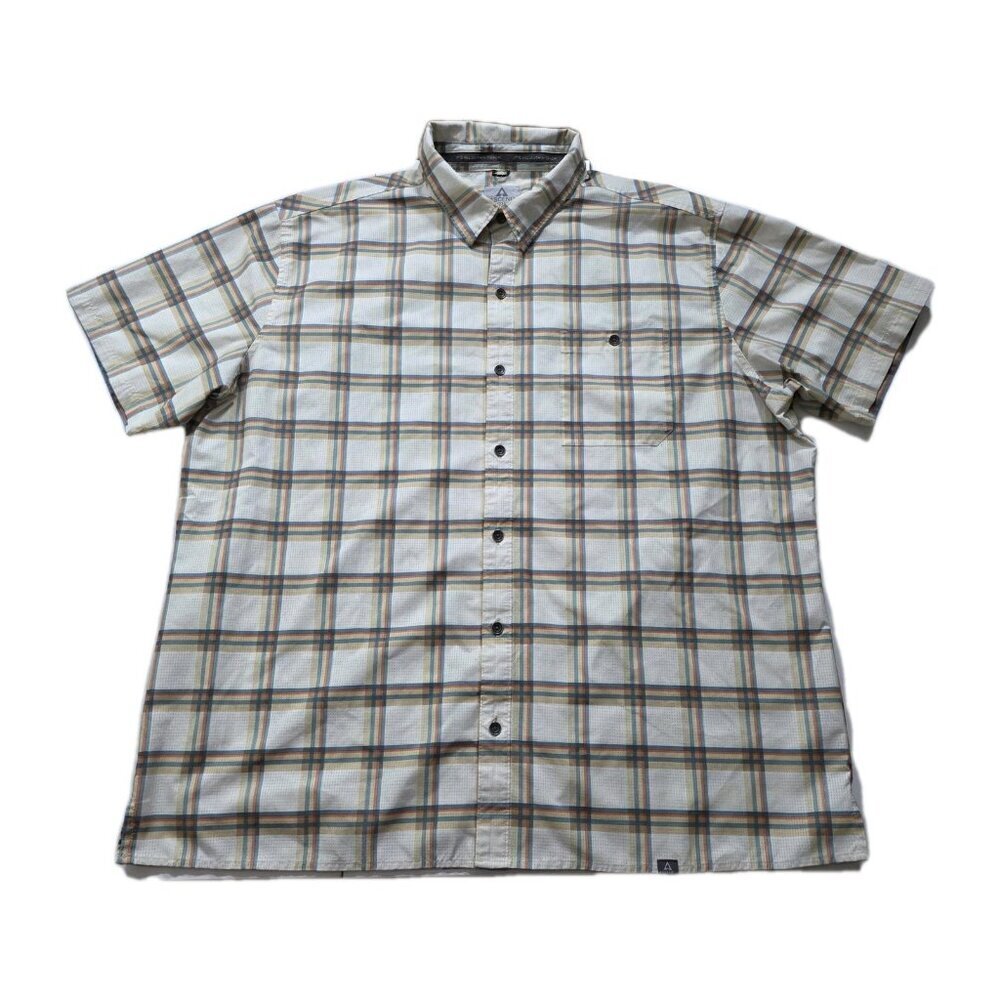 Ascend Performance Shirt Mens 2XL Plaid SS Vented Fishing Outdoors Lightweight